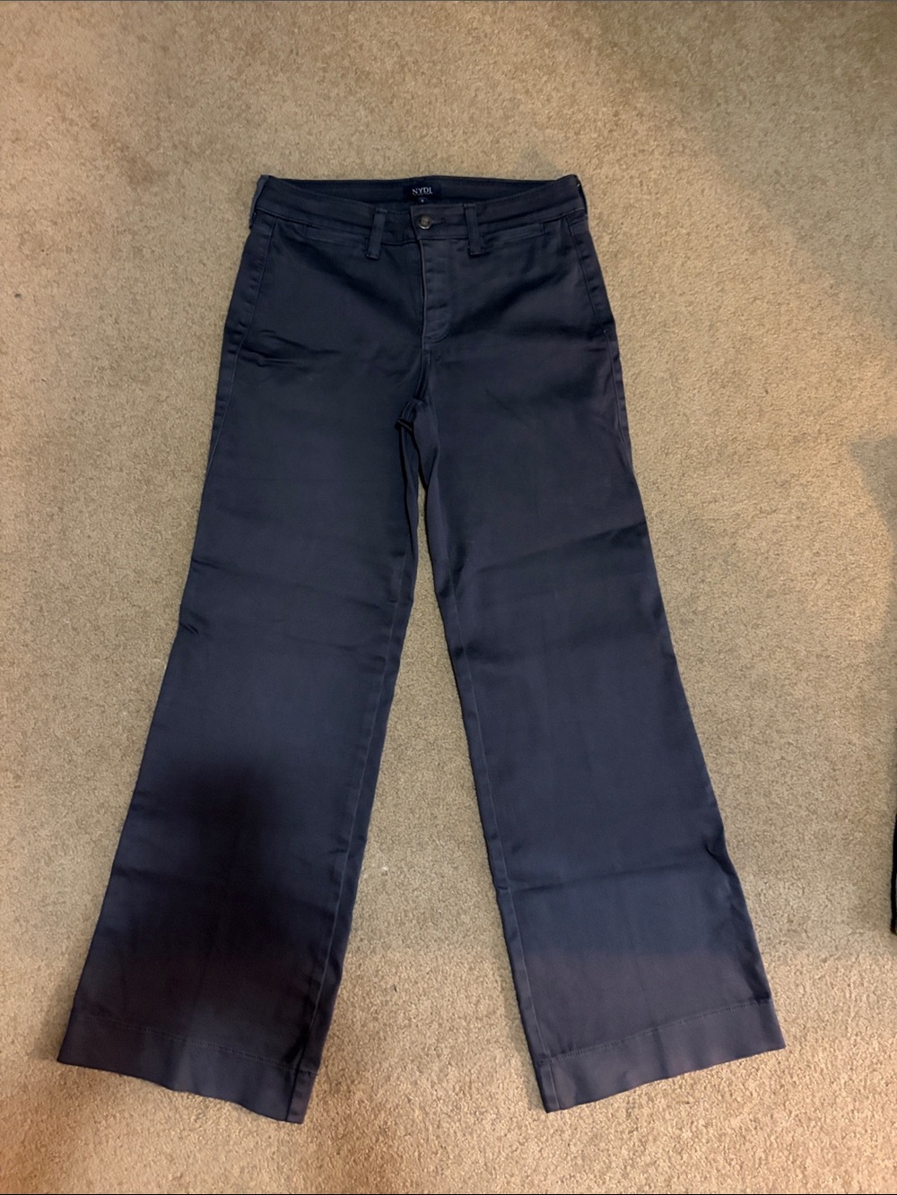 NYDJ Wide-Leg Jeans in Dark gray